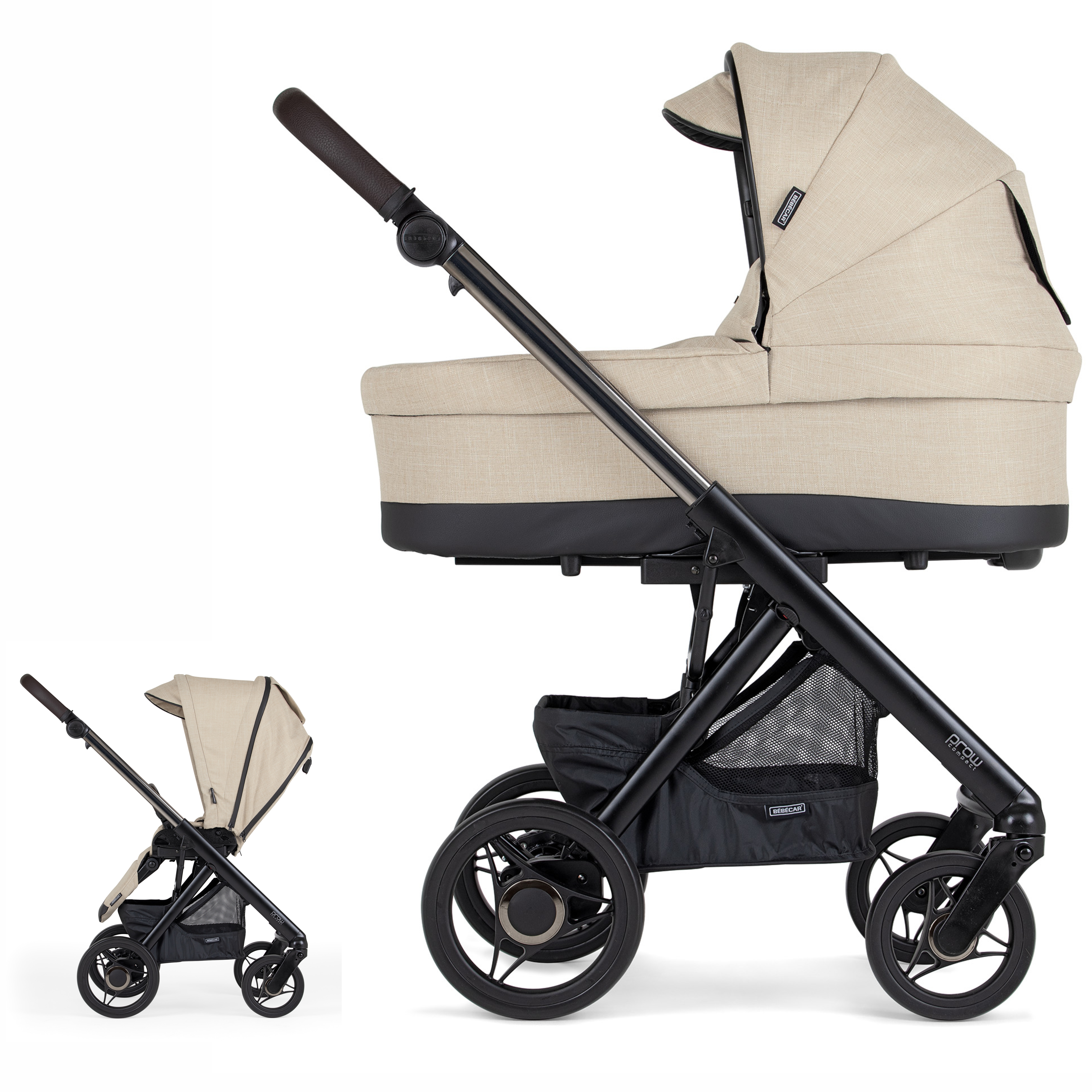Cochecito dúo PROW COMPACT Fumé KA412 BEBECAR